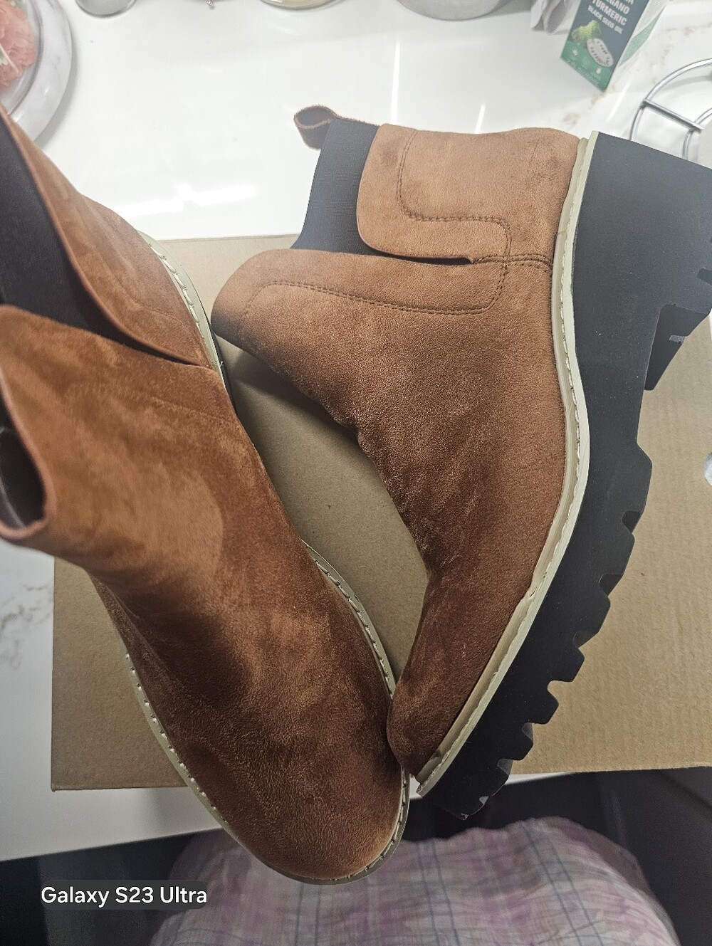 Suede Chelsea Booties in Brown - Stylish Women’s Ankle Boots